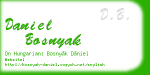 daniel bosnyak business card